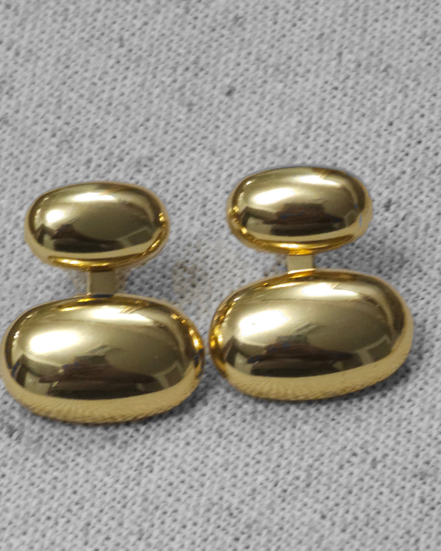 Geometric Stainless Steel Stud Earrings – Gold Plated