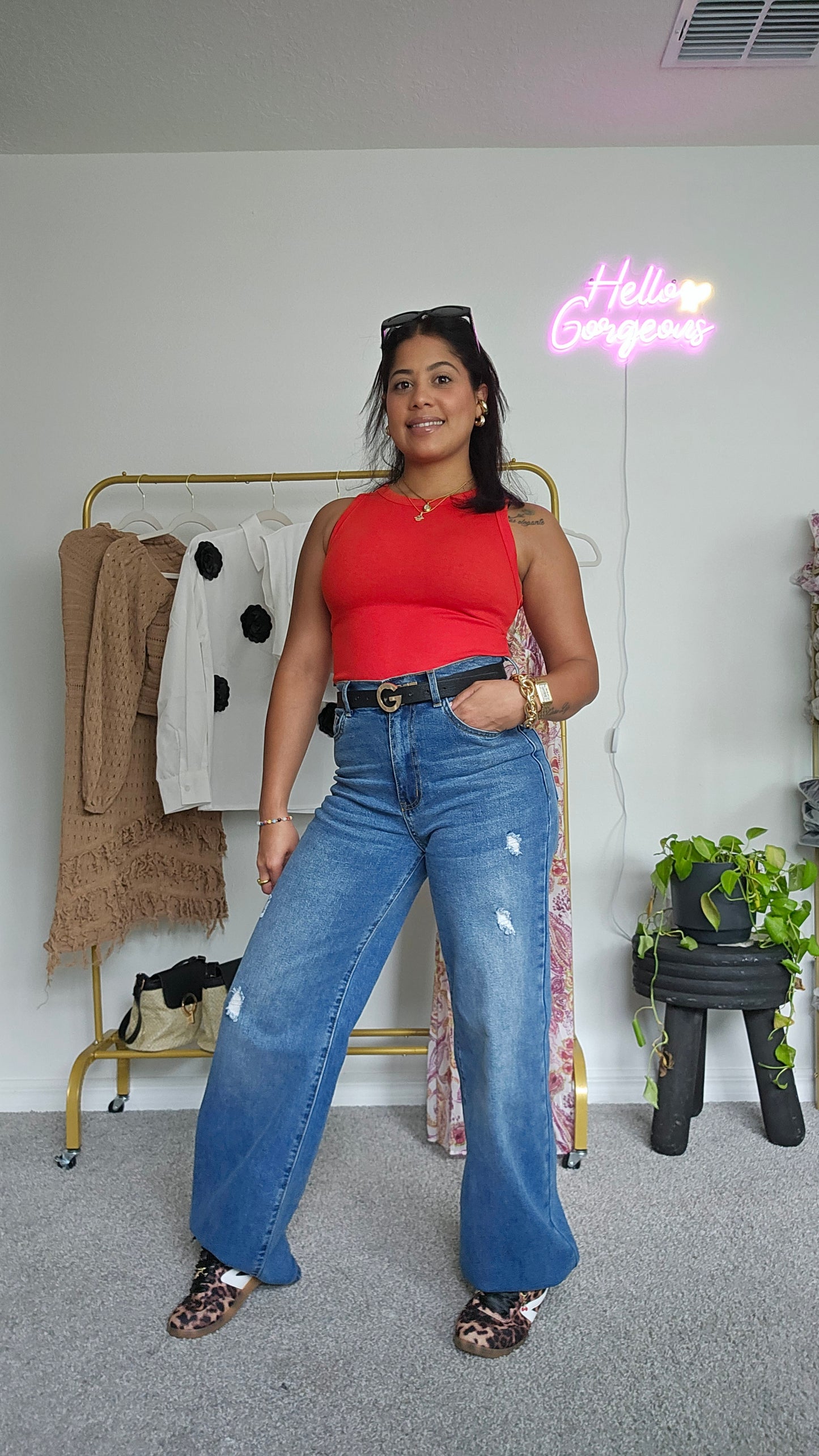 High-Rise Everyday Wide Leg Jeans